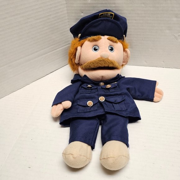 Mr I M Goodman Police Officer Hand Puppet Blue Uniform Sunny Toys 14" - Picture 1 of 16